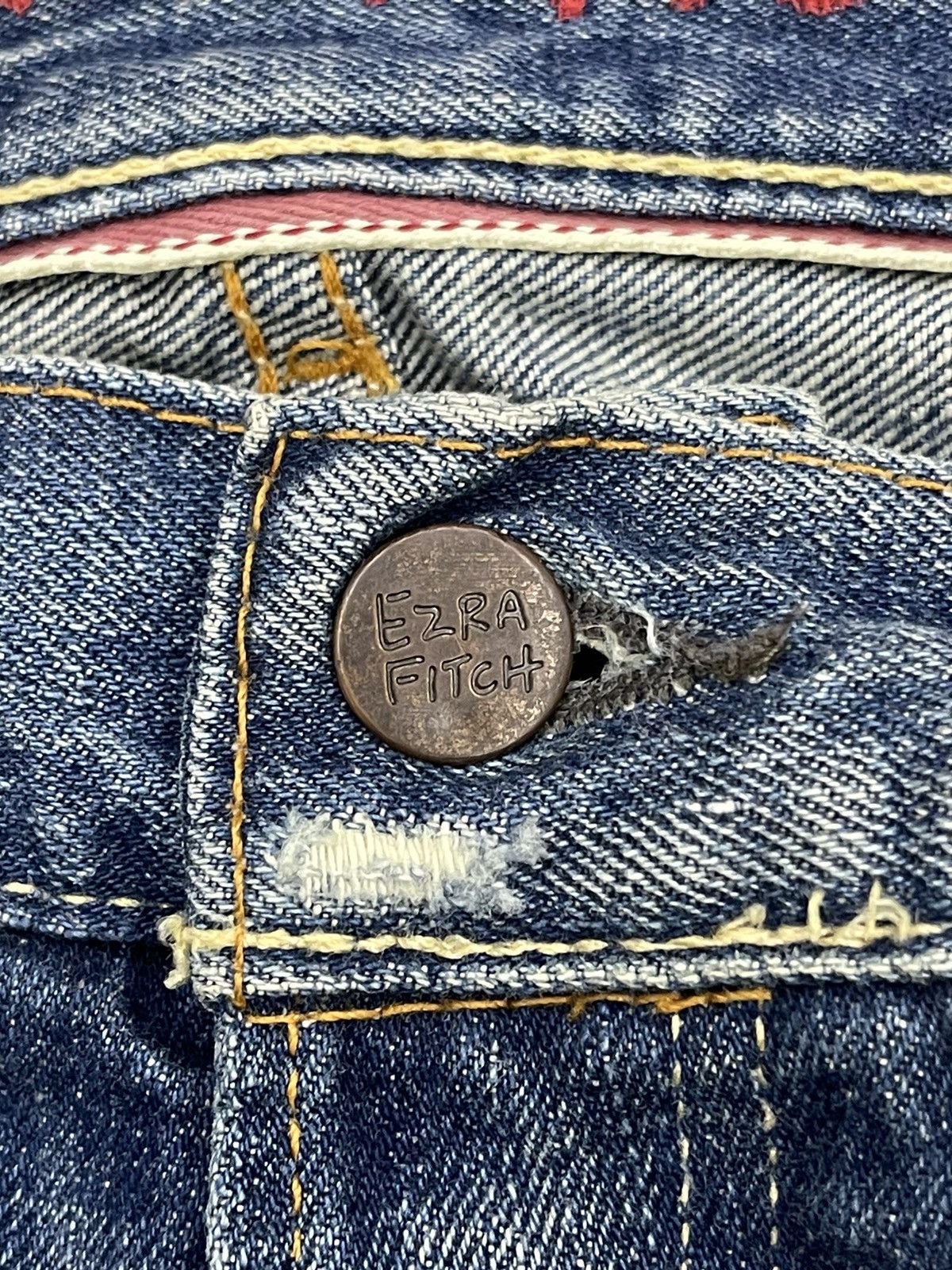 Vintage Vintage Ezra Fitch Salvage Denim Selvedge Size US 30 / EU 46 - 5 Thumbnail