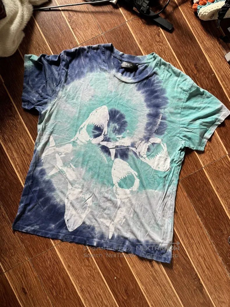 Amiri Amiri Tie-dye shark short-sleeve Size US S / EU 44-46 / 1 - 3 Thumbnail
