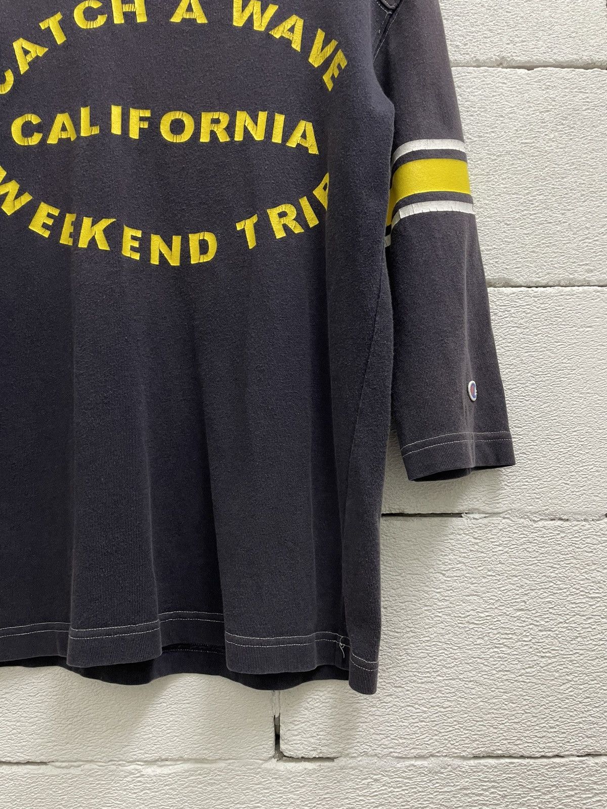Champion Vintage Champion Sun Faded Distressed 3 Quarter Shirt Grunge Size US L / EU 52-54 / 3 - 4 Thumbnail