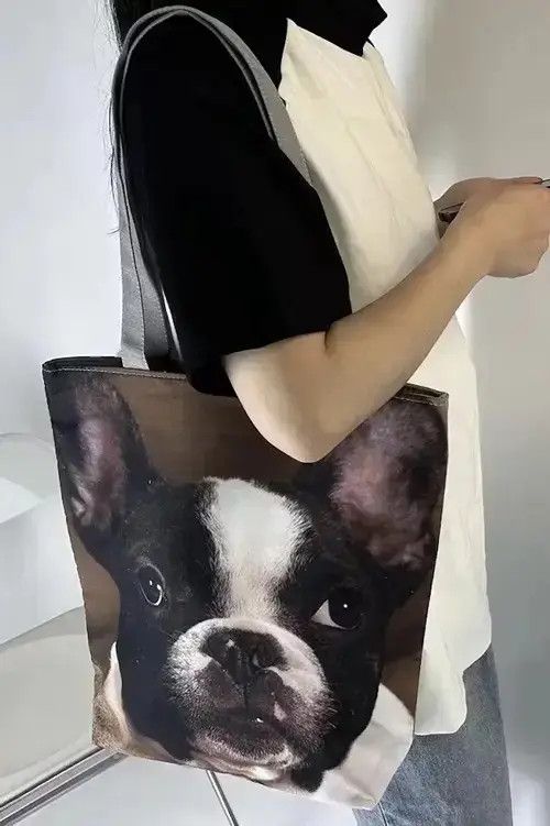 Other Fashion y2k unisex French bulldog tote bag Size ONE SIZE - 3 Thumbnail