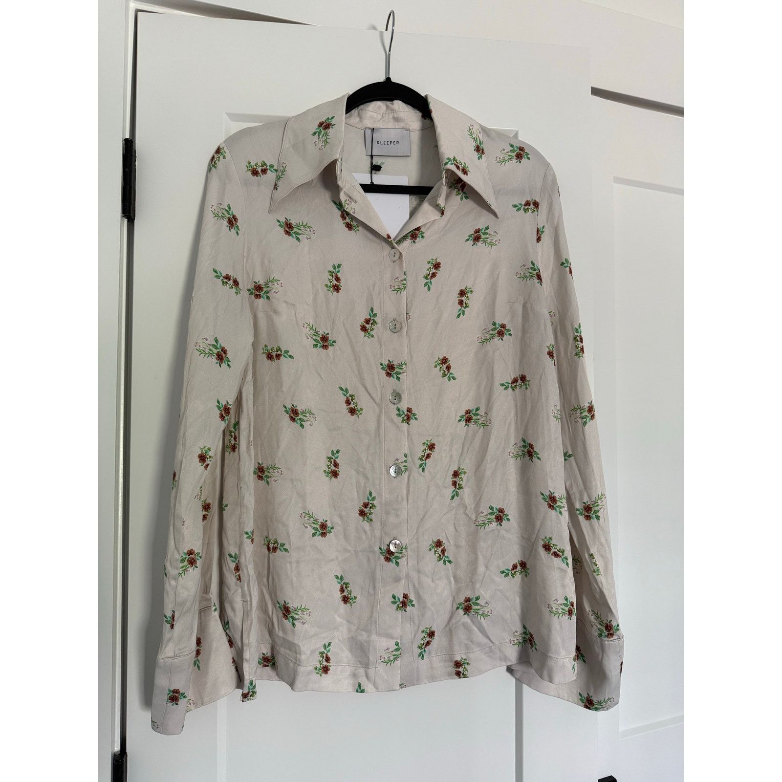 Sleeper $226 New Sleeper Beige Blossom Shirt - Small Size S / US 4 / IT 40 - 5 Thumbnail