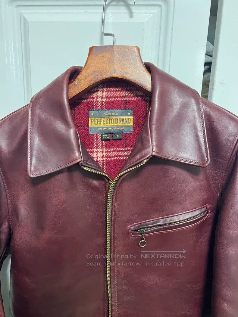 Schott Schott Xiaguang heavy Holwen leather jacket Size US S / EU 44-46 / 1 - 2 Thumbnail