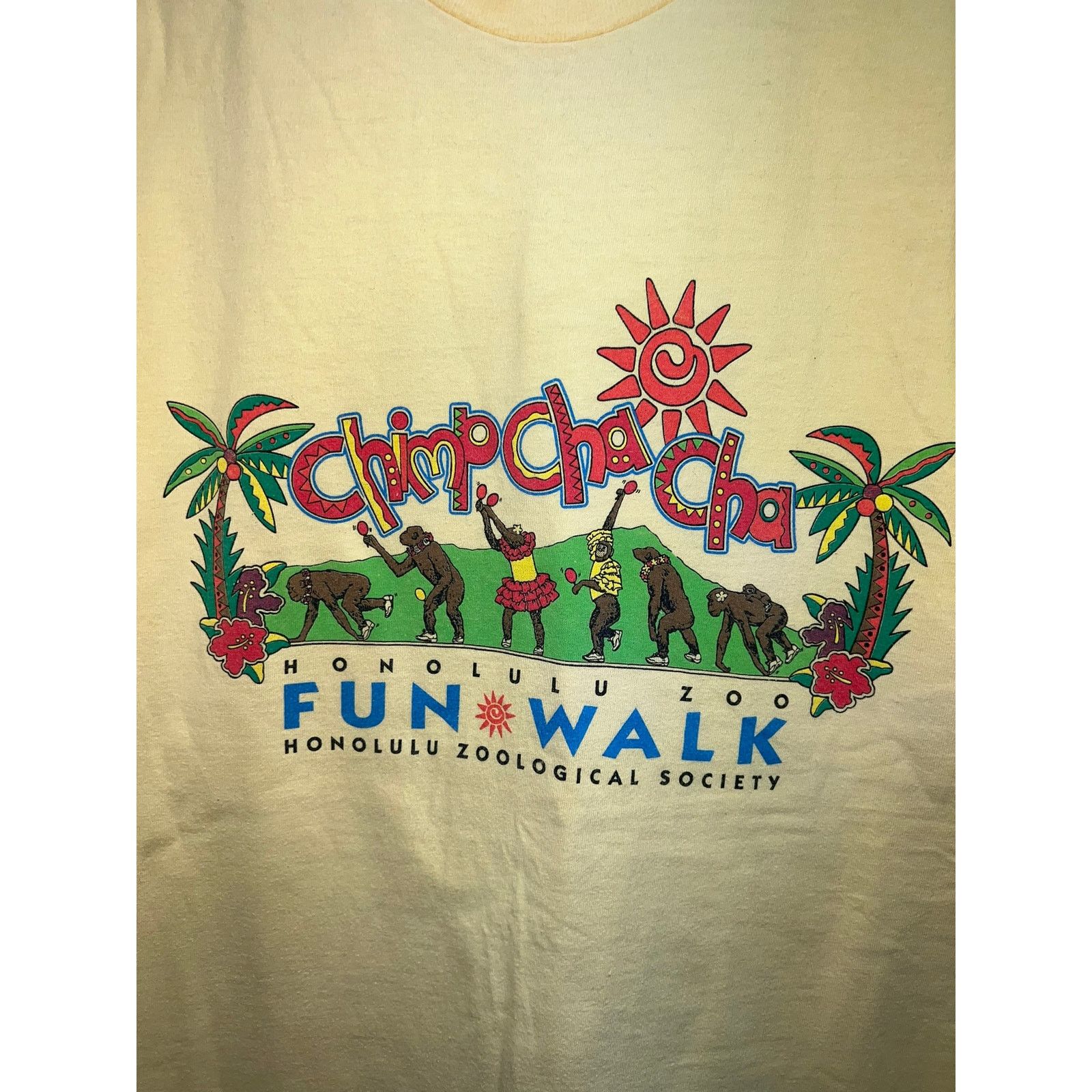 Hanes Vintage Hawaii Shirt Honolulu Zoo Fun Walk Chimp Monkey XL Size US XL / EU 56 / 4 - 4 Thumbnail