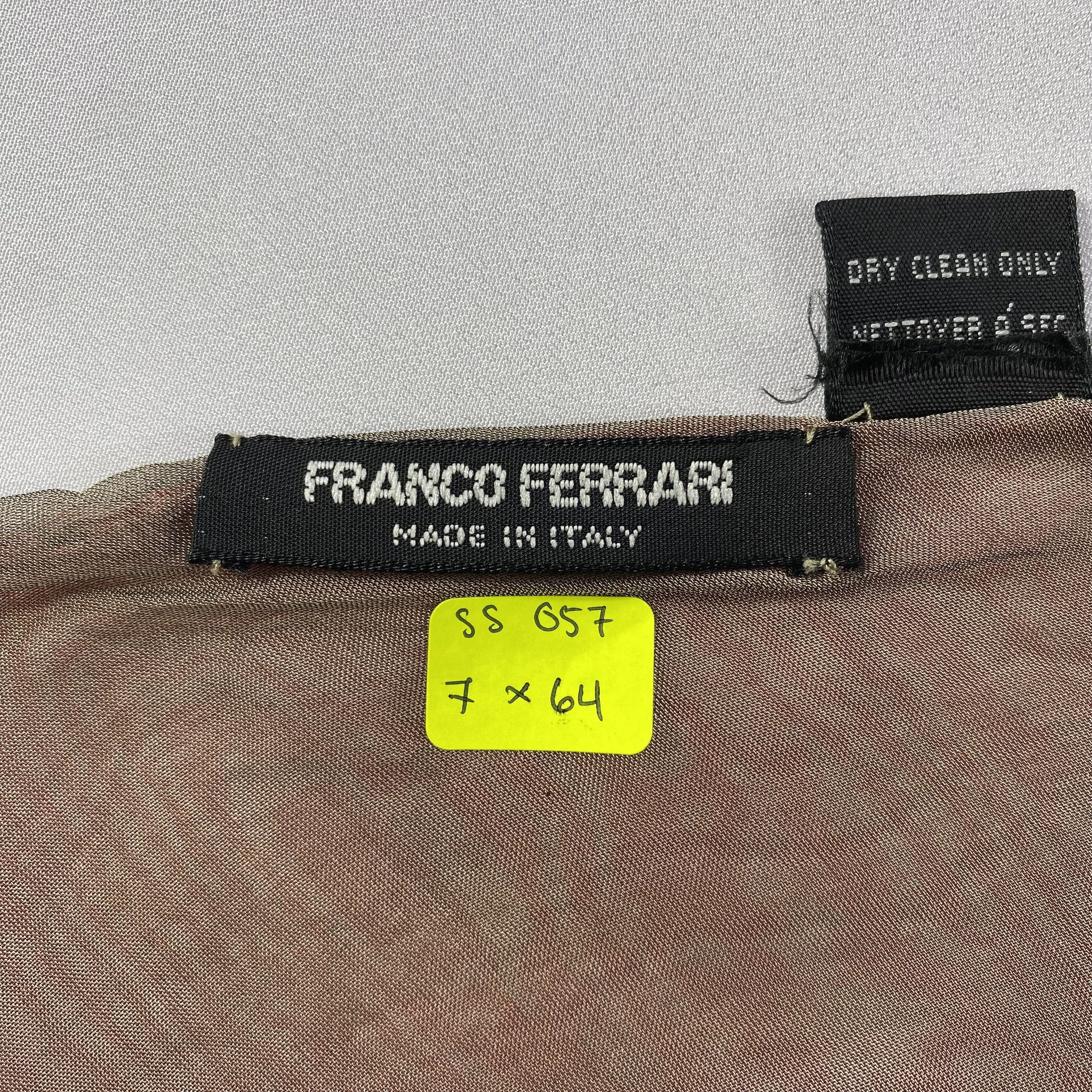 Franco Ferrari × Japanese Brand × Vintage Vintage Franco Ferrari Silk Scarf Hand Rolled SS057 Size ONE SIZE - 7 Thumbnail