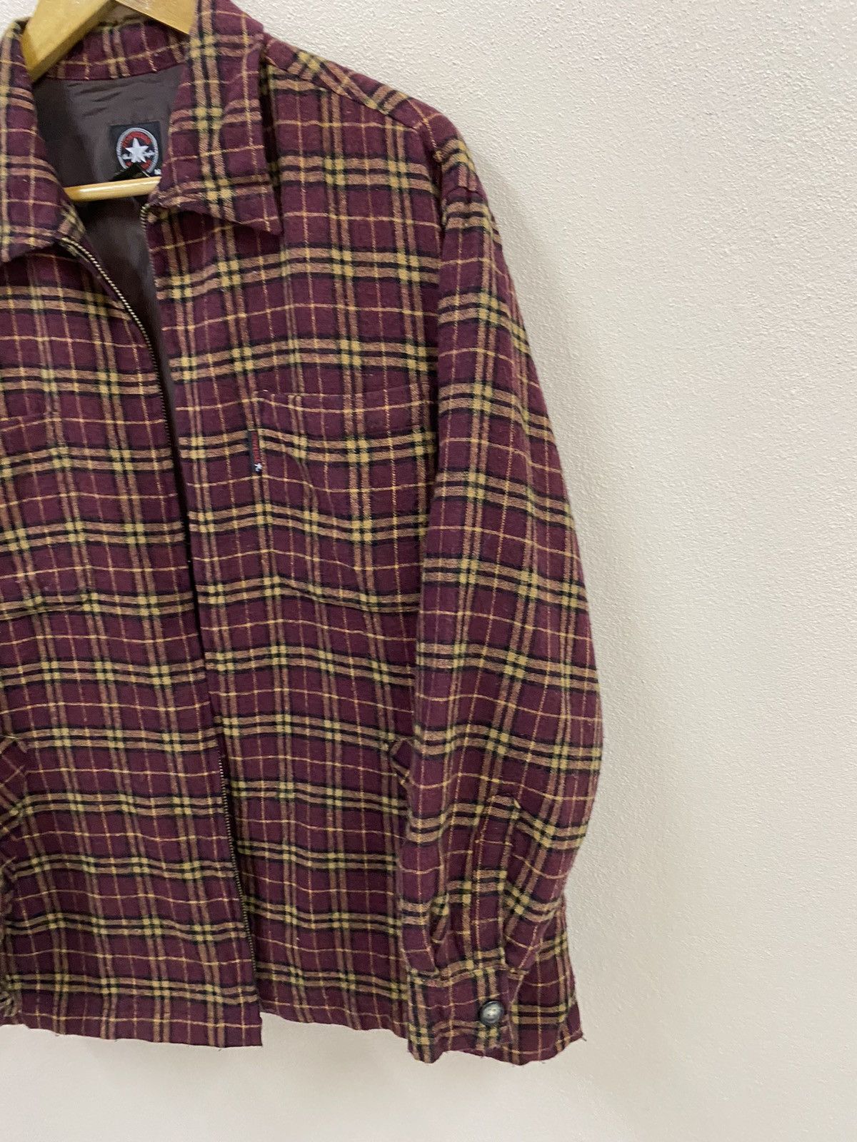 Converse × Vintage Vtg Converse Wool Plaid Jacket Size US M / EU 48-50 / 2 - 3 Thumbnail