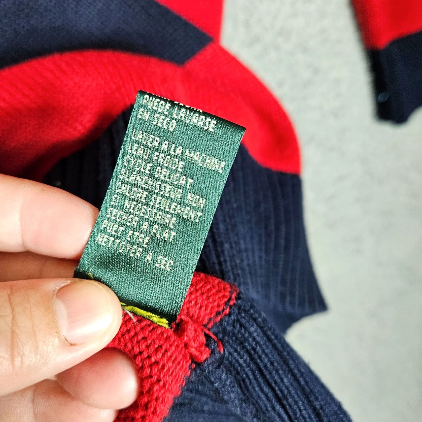 Ralph Lauren Lauren Ralph Lauren Sweatshirt Cardigan Striped Knit Long Sleeve Sz L Red Blue Women's Size L / US 10 / IT 46 - 7 Thumbnail