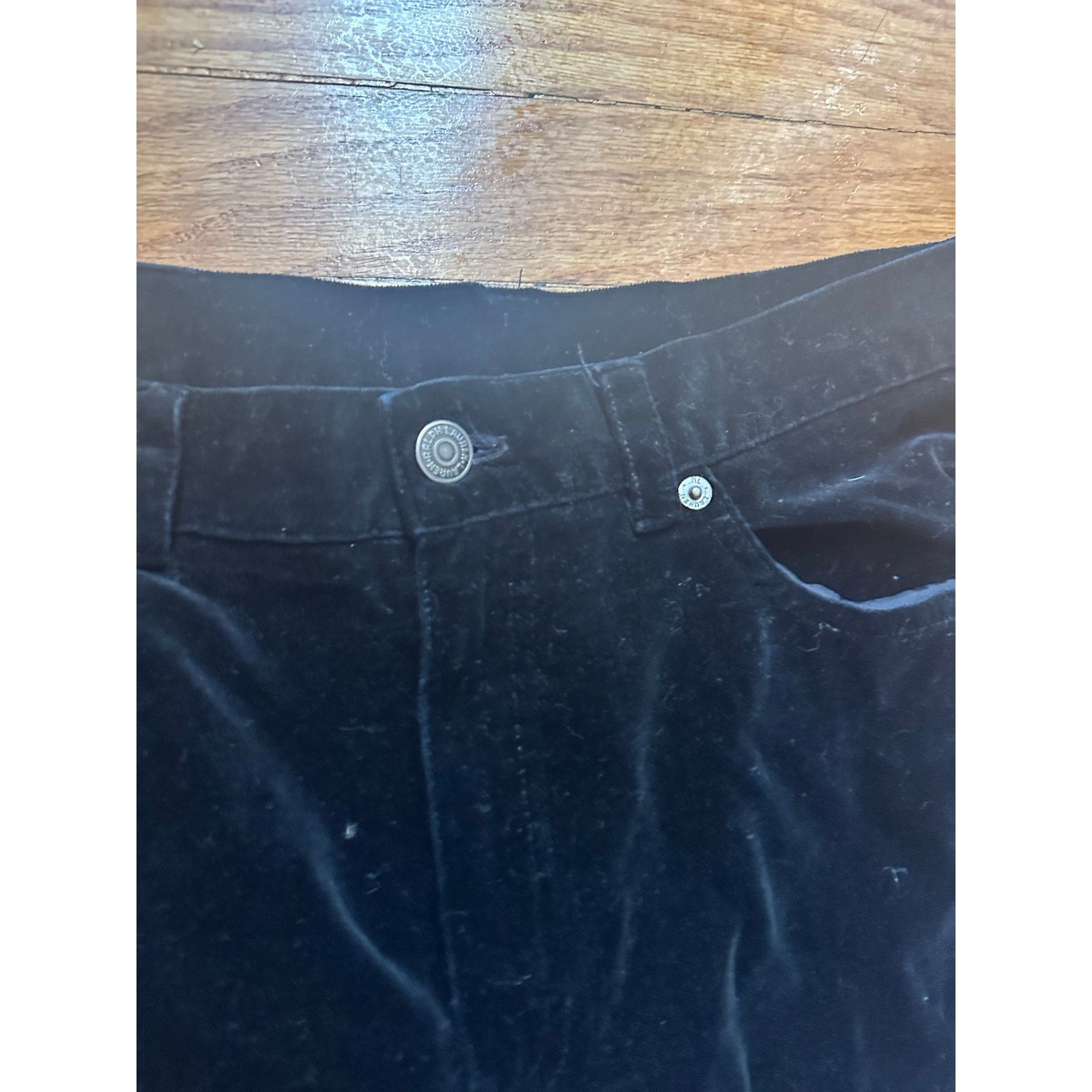 Lauren Ralph Lauren Lauren Ralph Lauren Black Velvet Pants Size 30" / US 8 / IT 44 - 4 Thumbnail