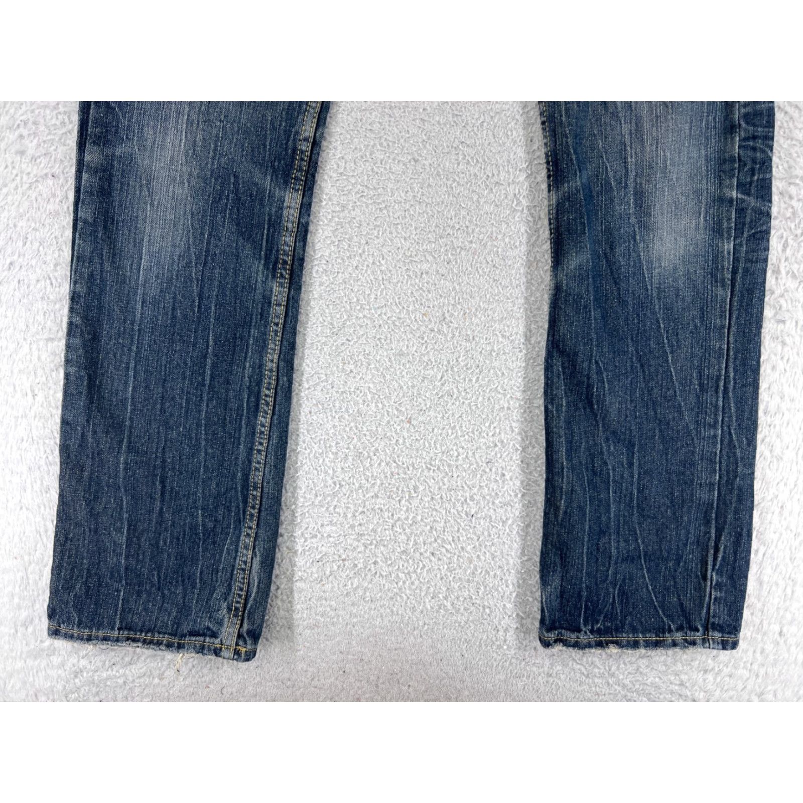 Jordan Craig Jordan Craig Jeans Adult 32 Blue Denim Boot Cut Distressed 32x32 Mens Size US 32 / EU 48 - 2 Thumbnail
