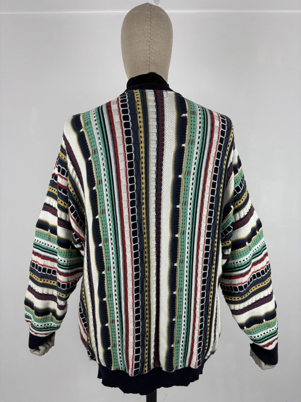 Coogi Rare 80's Archive Hand Knit Cardiagn Biggie Cosby Cable Pullover Jumper Sweater Jacket Size US L / EU 52-54 / 3 - 4 Thumbnail