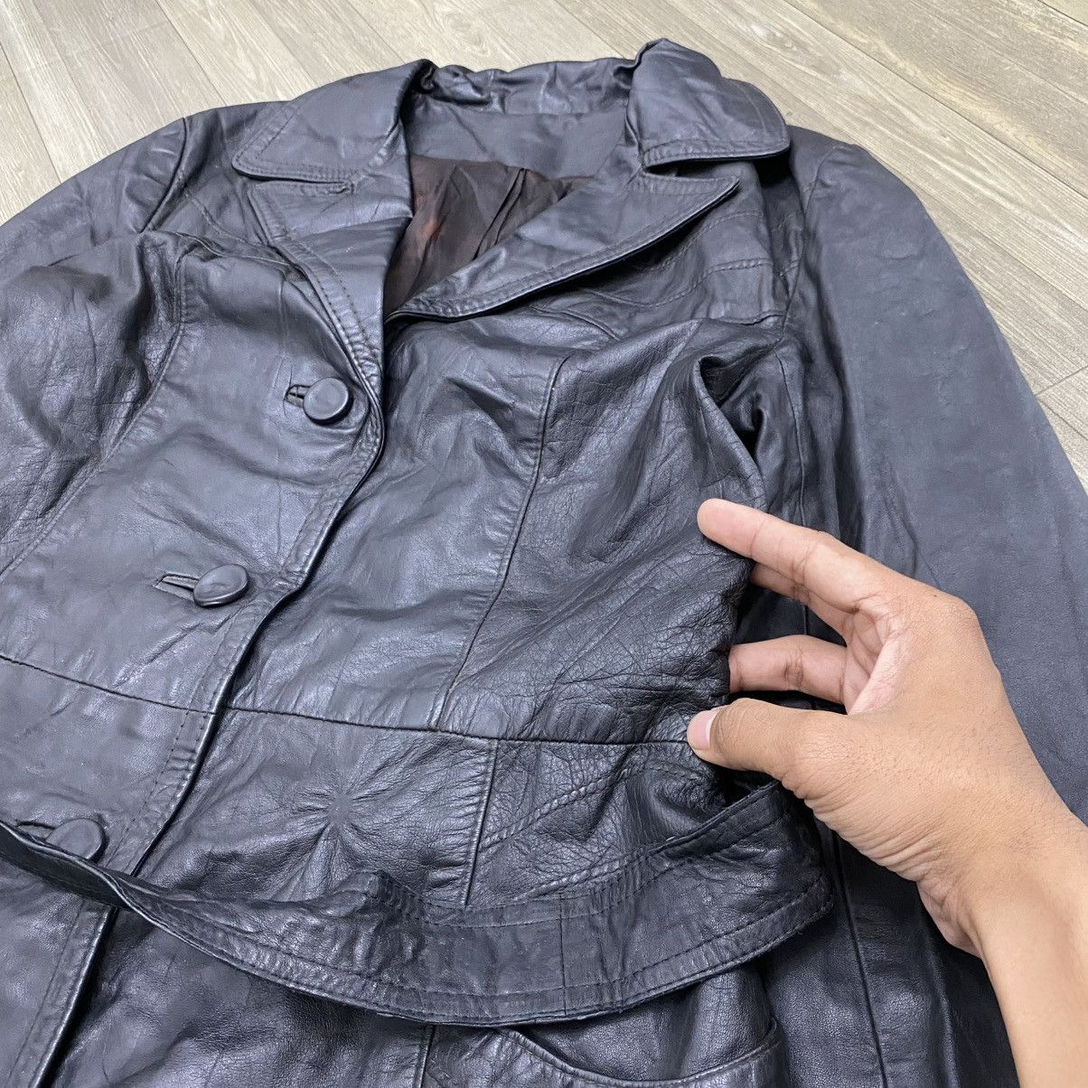 Yves Saint Laurent 90s Yves Saint Laurent Pour Homme Leather Hedi Slimane Coat Size US M / EU 48-50 / 2 - 17 Thumbnail