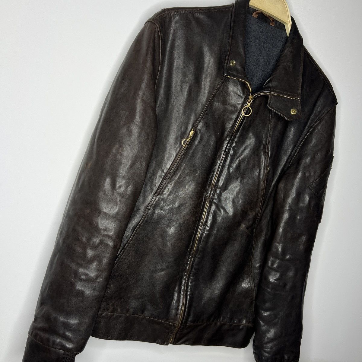 SERAPHIN Seraphin Manufacture Lamb Leather Cupro Jacket Brown Size US M / EU 48-50 / 2 - 3 Thumbnail
