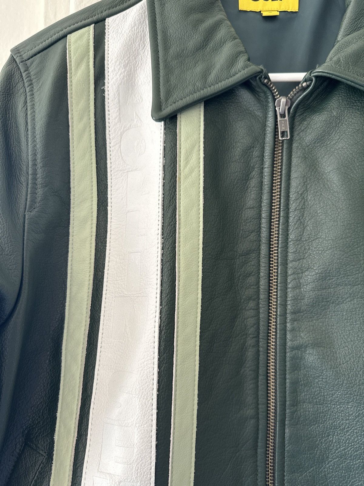 Golf Wang Rollin Sevens Green Leather Jacket Size US S / EU 44-46 / 1 - 2 Thumbnail