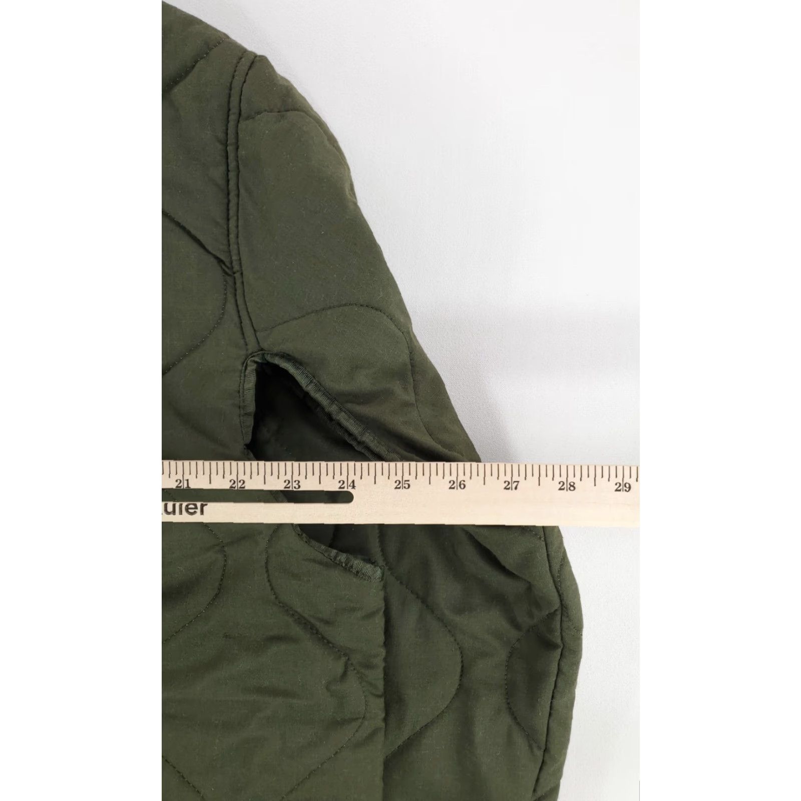 Alpha Industries VINTAGE Alpha Industries Liner Aircrew Coat 100% Aramid Olive Green Mens Medium Short M Green Military Jacket Mens Size US 31 - 6 Thumbnail