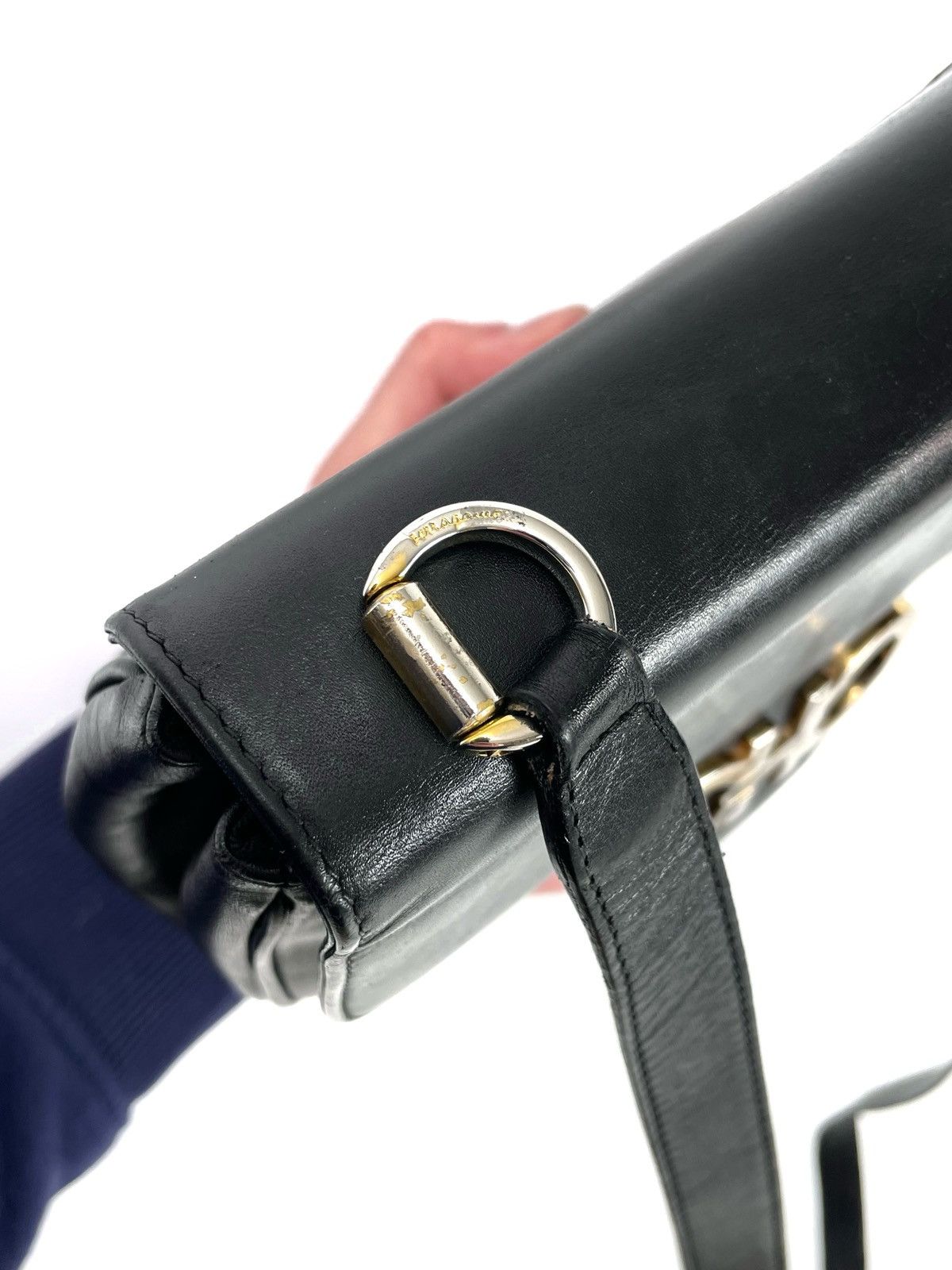 Salvatore Ferragamo Salvatore Ferragamo Vintage Gancini Mini Leather Bag Size ONE SIZE - 13 Thumbnail