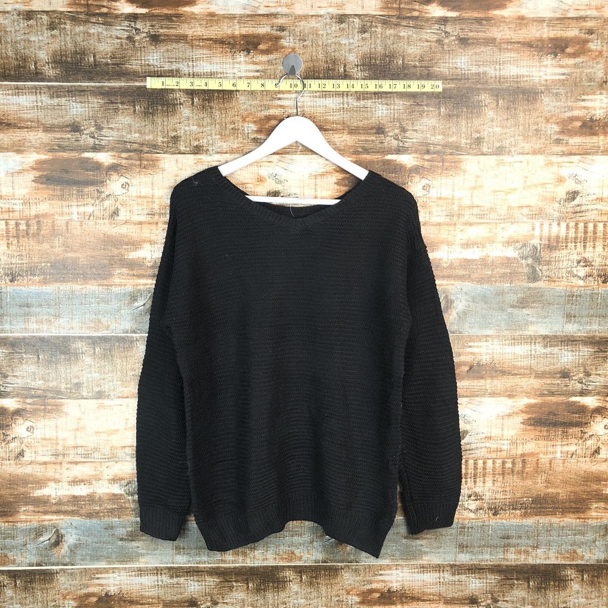 Homespun Knitwear × Japanese Brand Glacier Black Knitwear #A1332 Size M / US 6-8 / IT 42-44 - 1 Thumbnail