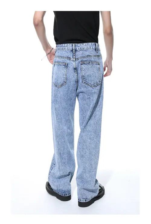 Other Retro distressed washed straight casual jeans Size US 32 / EU 48 - 5 Thumbnail