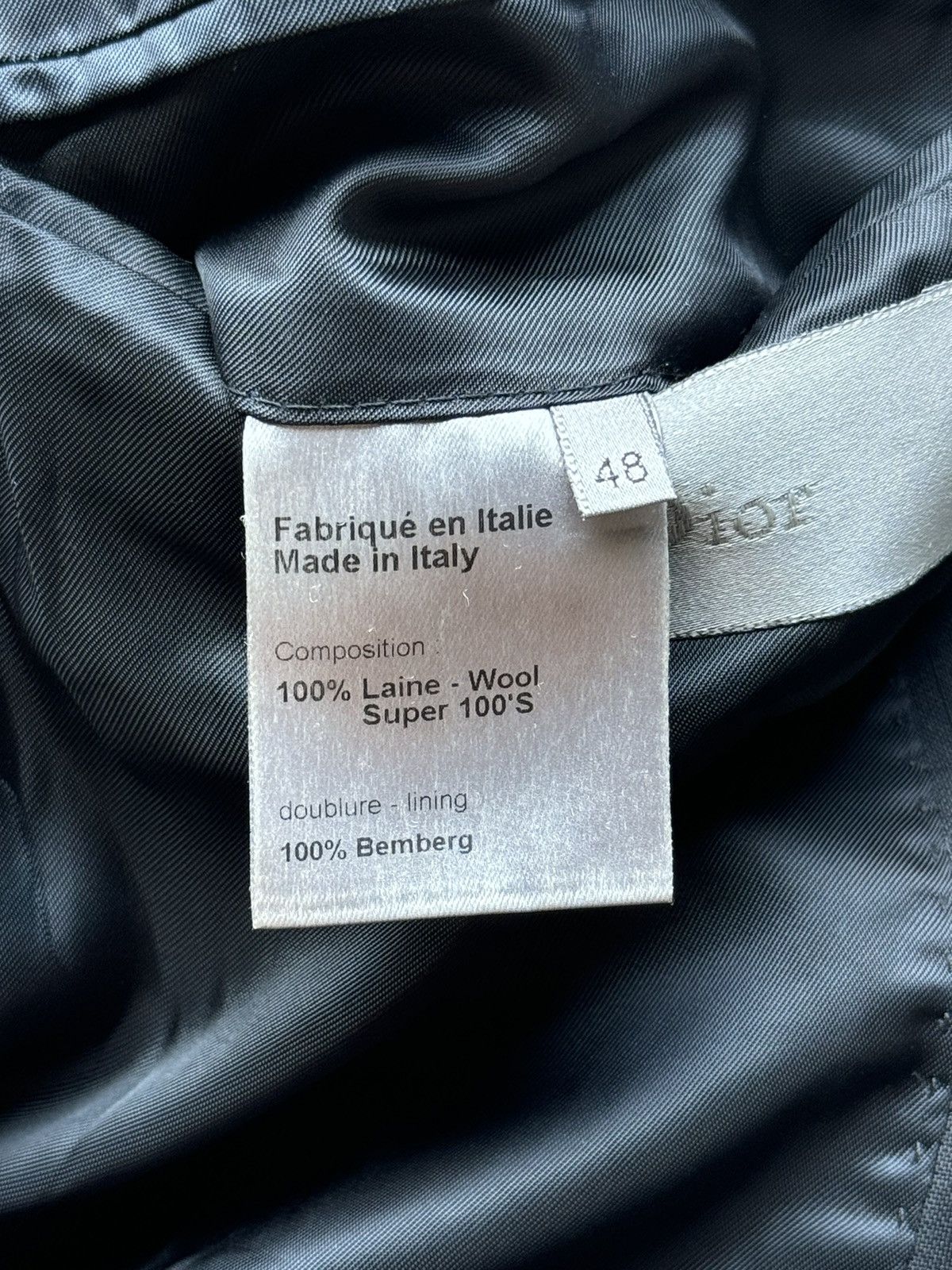 Dior Christian Dior Pre-Owned 2000s narrow lapels blazer Size 48S - 9 Thumbnail