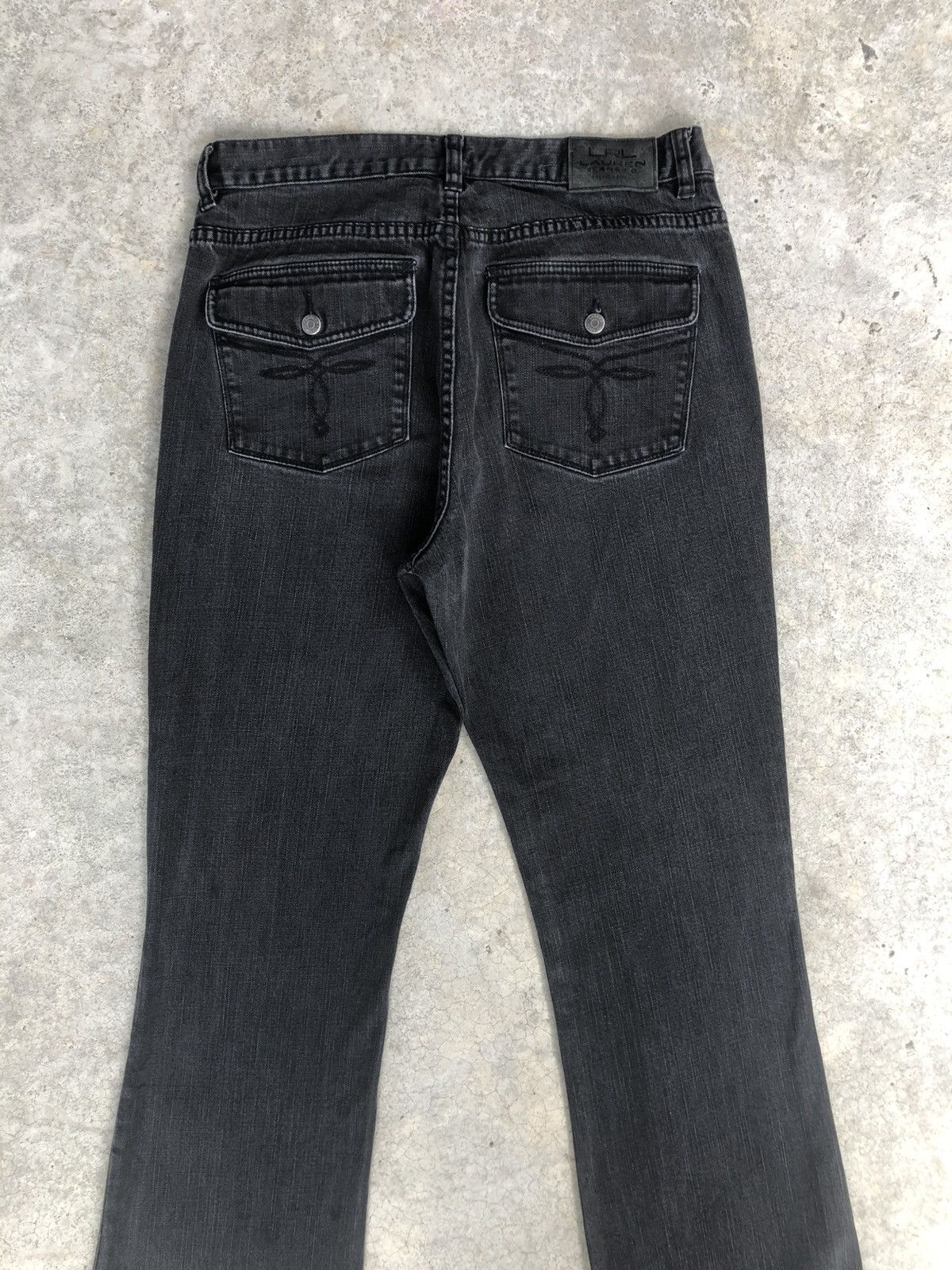 If Six Was Nine LRL Lauren Flared Jeans Distressed Jeans Size US 33 - 8 Thumbnail