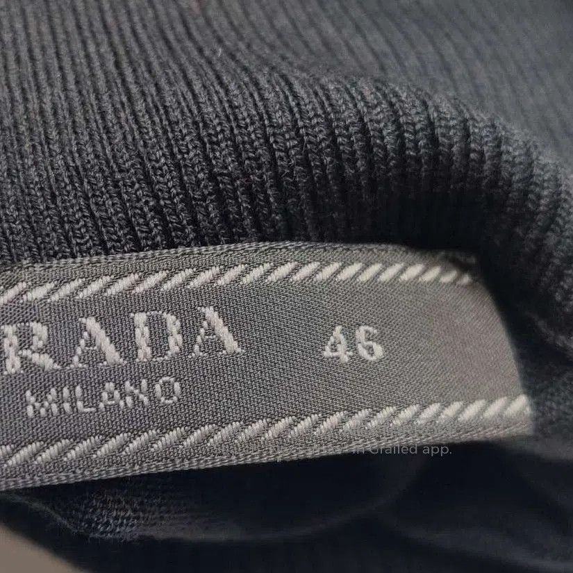 Prada Prada Black Wool Blend Straight. Size US 44 / EU 60 - 3 Thumbnail