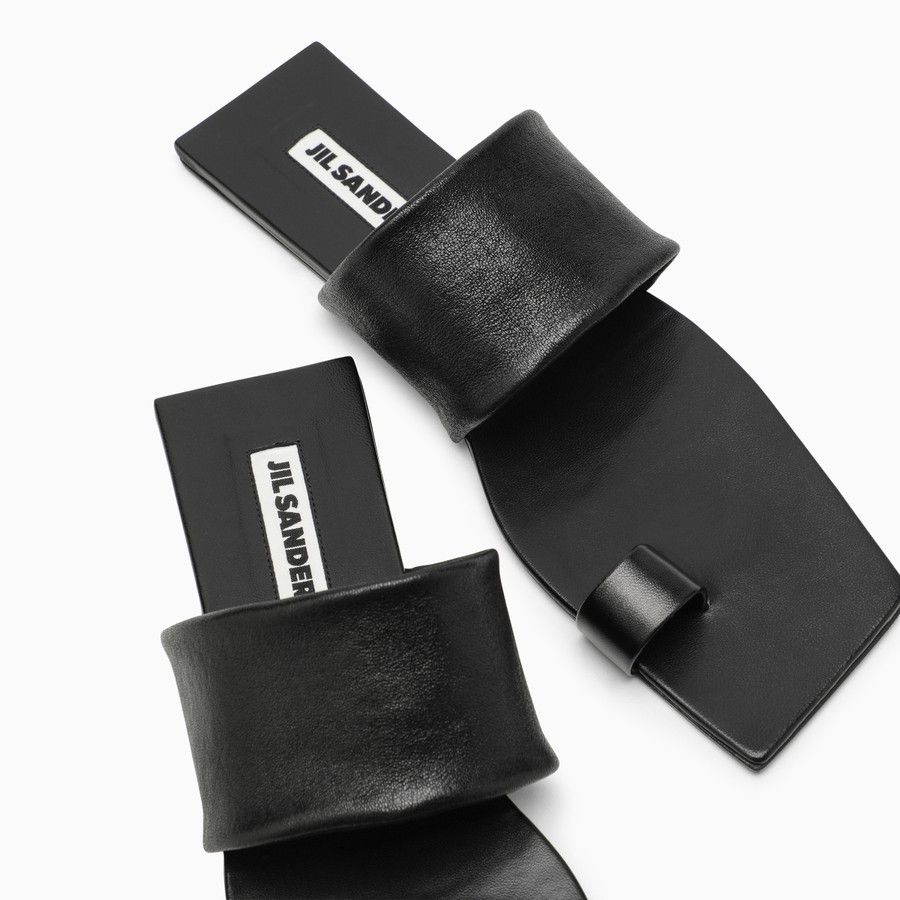 Jil Sander o1d2blof0824 Leather Low Slip Ons in Black Size US 10 / IT 40 - 5 Thumbnail