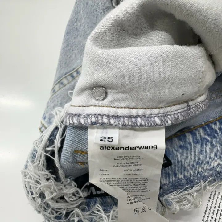 Alexander Wang Alexander Wang SS22 Distressed Denim Shorts - Size 25" / US 0 / IT 36 - 6 Thumbnail