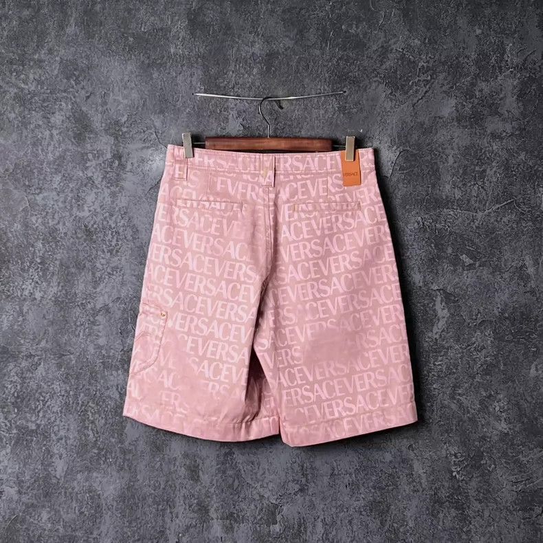 Versace Versace Letter-embroidered casual cotton shorts Size 30" / US 8 / IT 44 - 2 Thumbnail