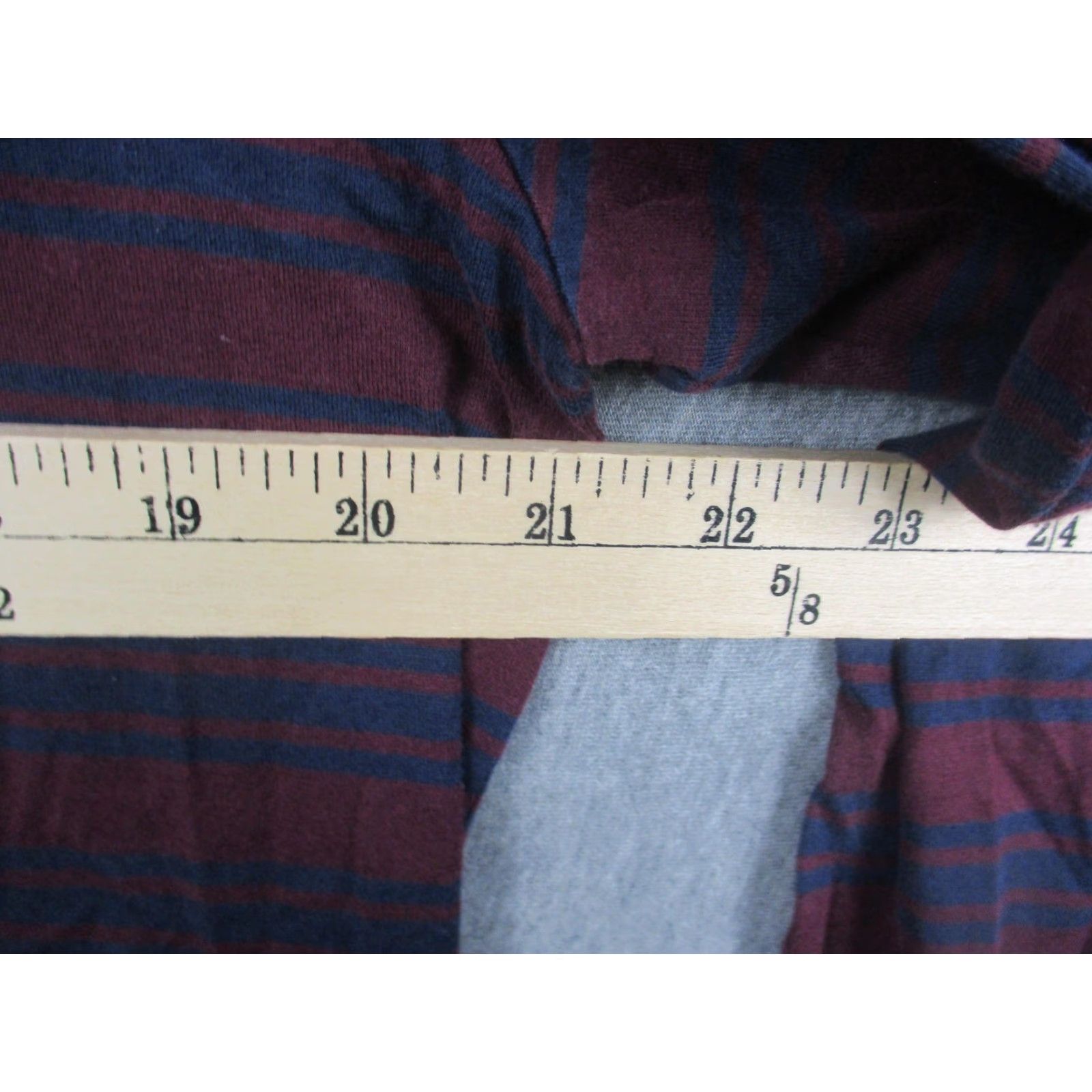 Lacoste Lacoste Hoodie Mens XL Burgundy Striped Pullover Regular Fit Hoodie Long Sleeve with Logo, Striped, Cotton, Lightweight, All Seasons, Red/Blue, Mens Size US XL / EU 56 / 4 - 7 Thumbnail