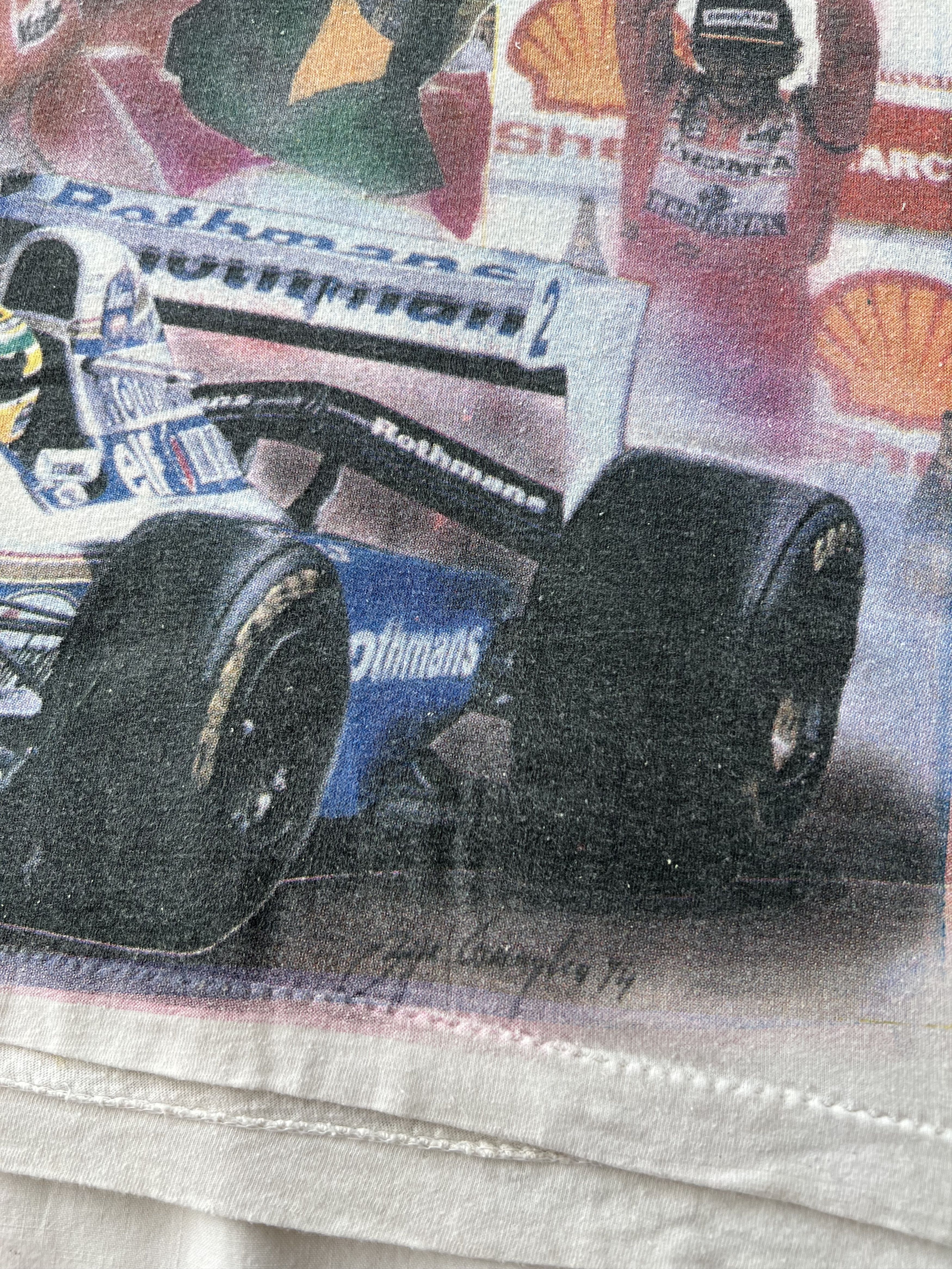 Formula 1 Vintage 90s Ayrton Senna Formula 1 F1 Renault AOP T-shirt Size US L / EU 52-54 / 3 - 7 Thumbnail