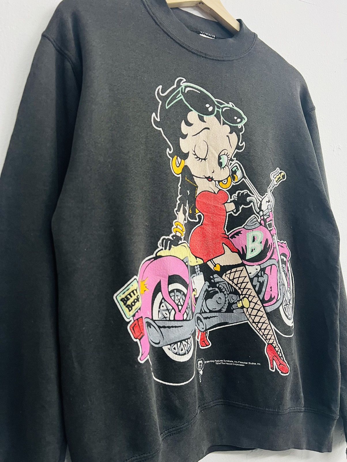 Cartoon Network × Vintage Vintage 90s Betty Boop Mirror Print Crewneck Sweatshirt Size US M / EU 48-50 / 2 - 4 Thumbnail