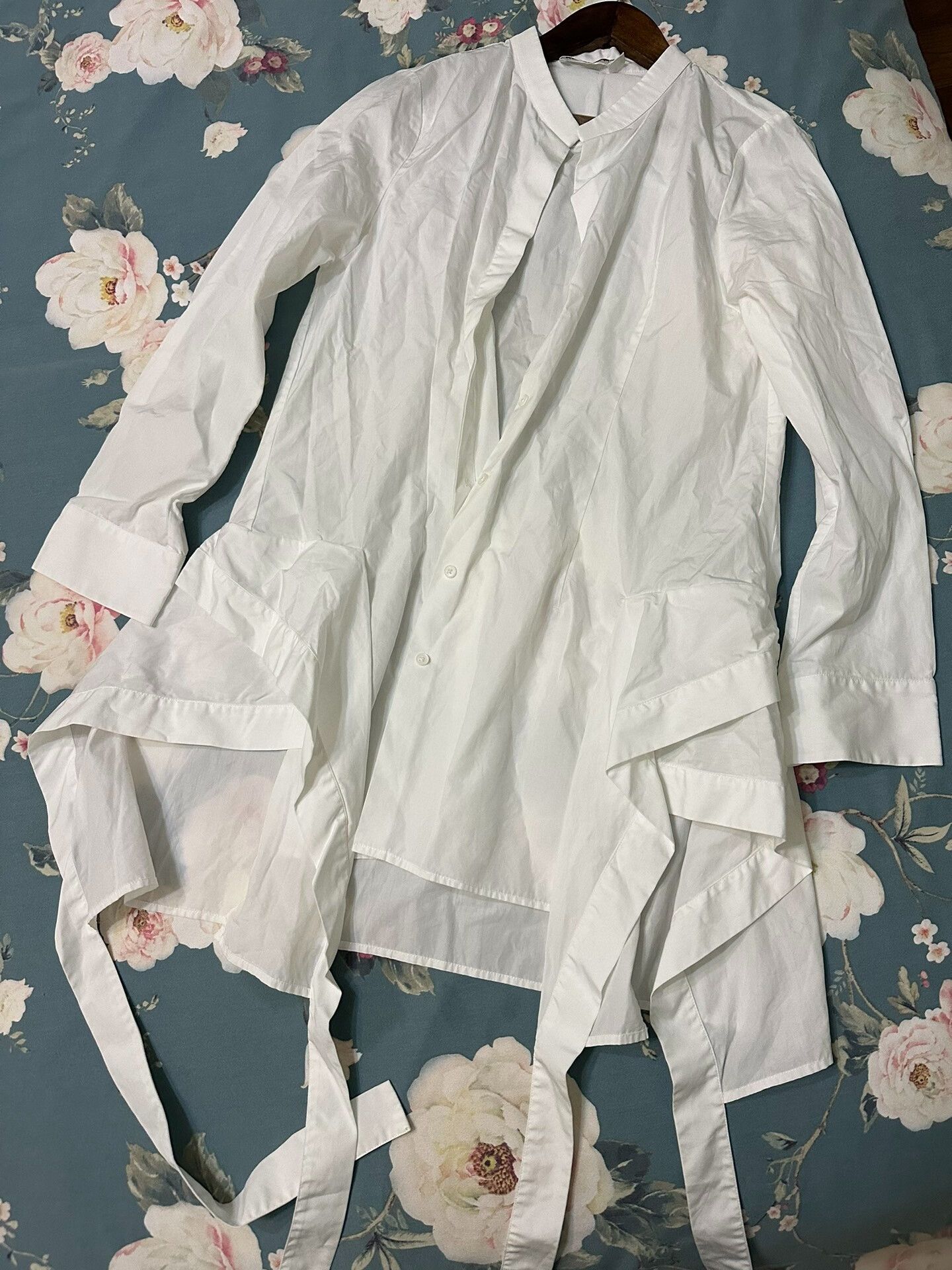 Jil Sander Jil Sander Long White Shirt Size S / US 4 / IT 40 - 1 Thumbnail