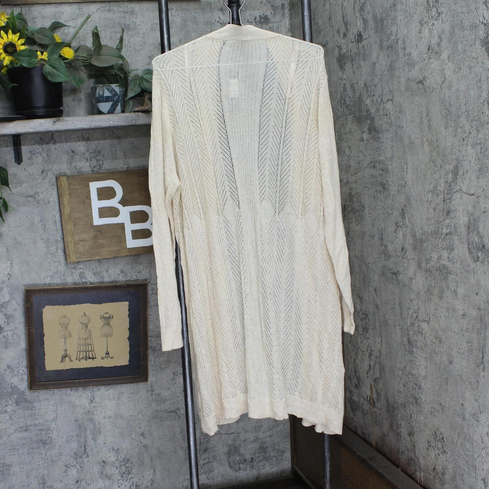 Baldinini Nwt Belldini Size Cardigan Sweater Heather Oatmeal Brown 2x Size XXL / US 16-18 / IT 52-54 - 2 Thumbnail