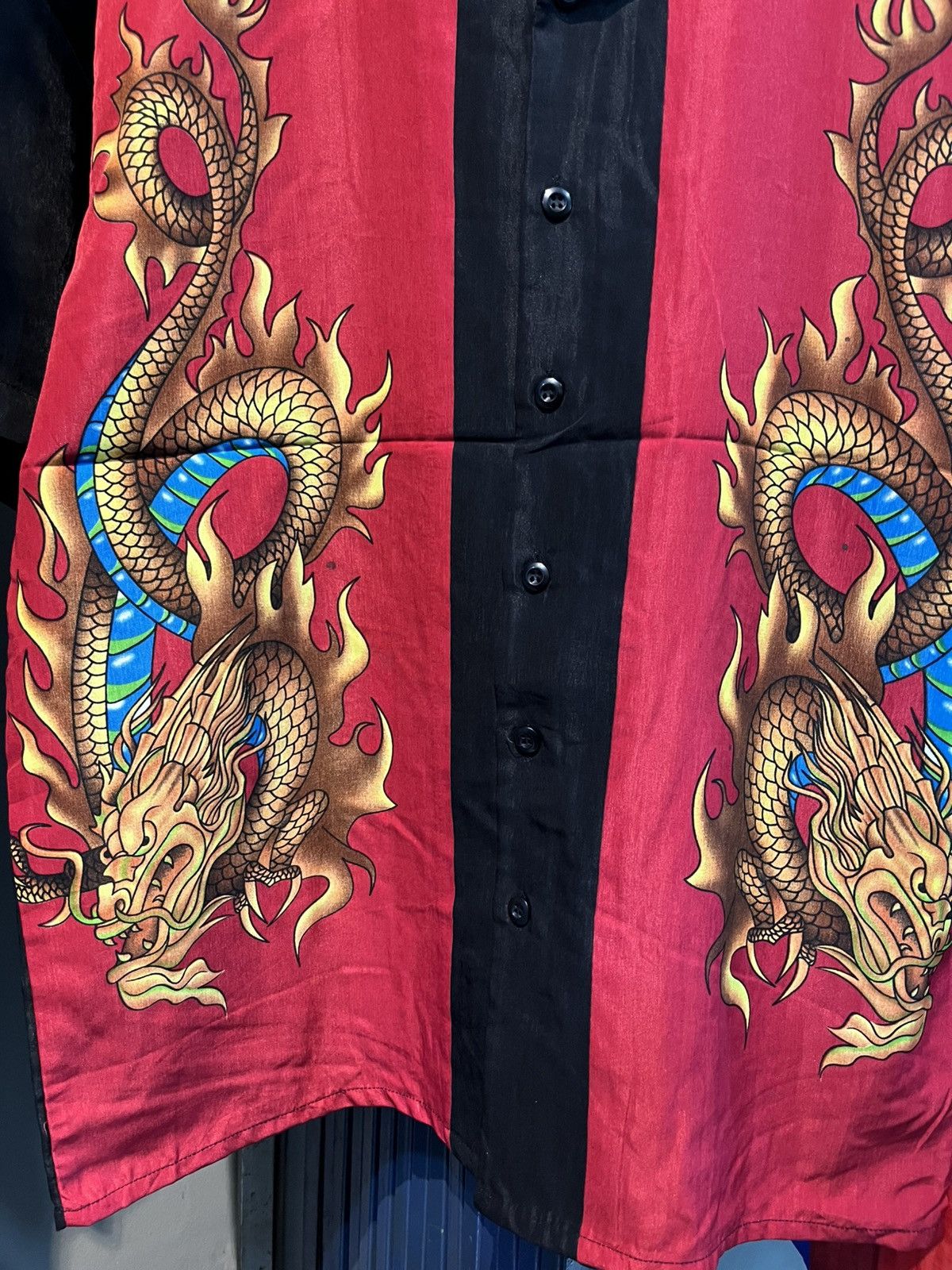 Sun Surf Vintage Underdawg dragon print open collar button shirt Size US L / EU 52-54 / 3 - 5 Thumbnail