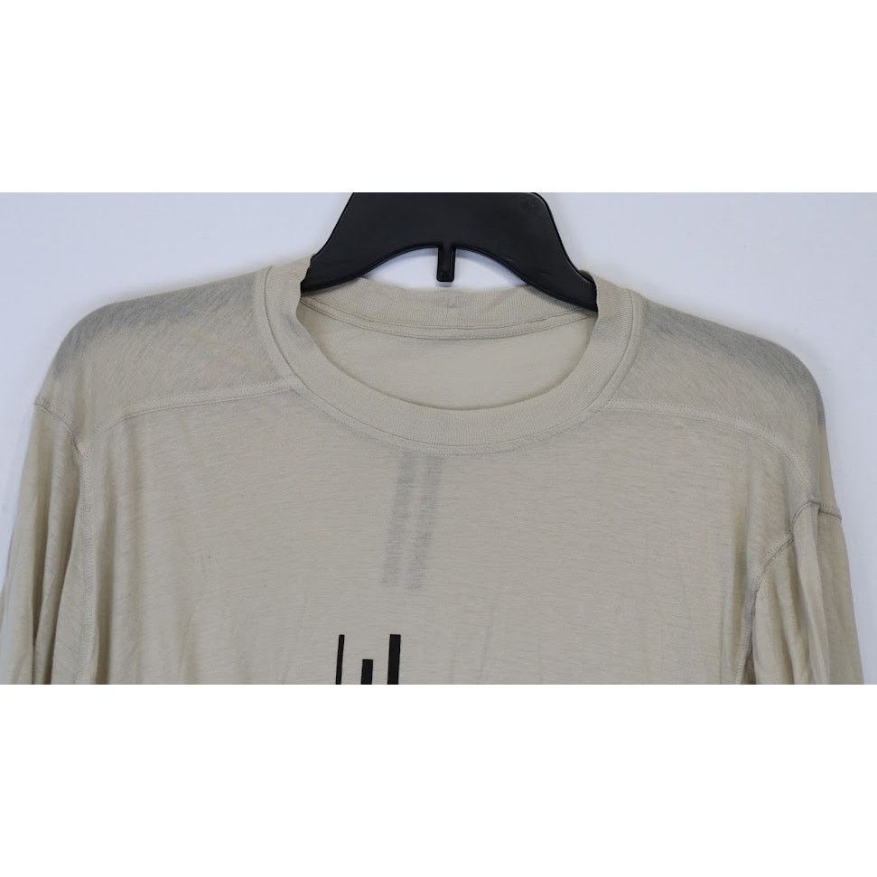 Rick Owens o1rshd1 T-Shirt Jumbo SS Tee in Pearl/Black Size US S / EU 44-46 / 1 - 4 Thumbnail