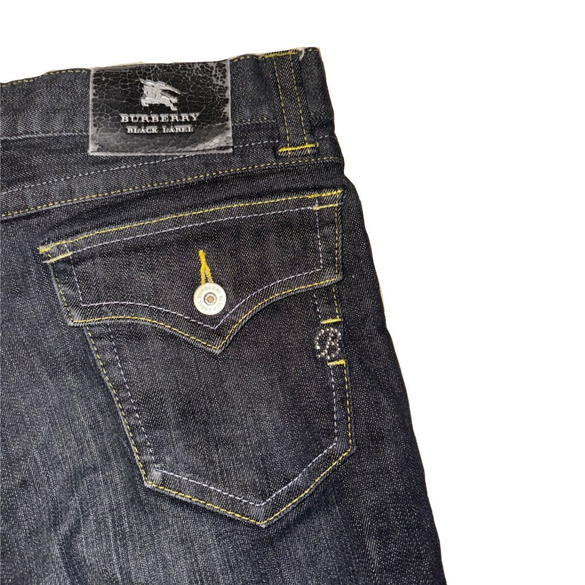 Burberry Y2K VINTAGE BURBERRY RHINESTONE JEANS Size 28" / US 6 / IT 42 - 2 Thumbnail