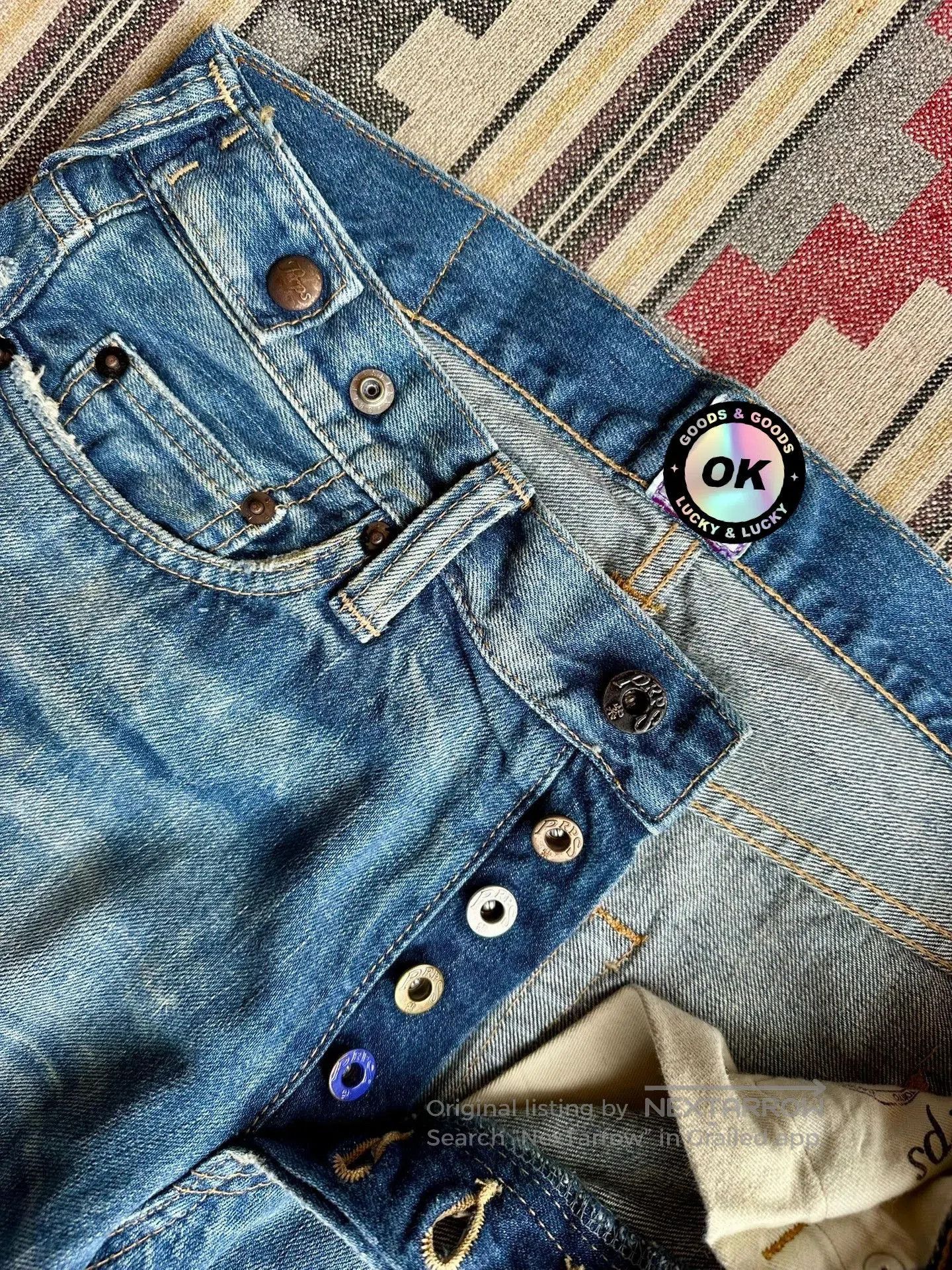 Prps Prps Heavy Washed Distressed Acid Jeans. Size US 30 / EU 46 - 5 Thumbnail