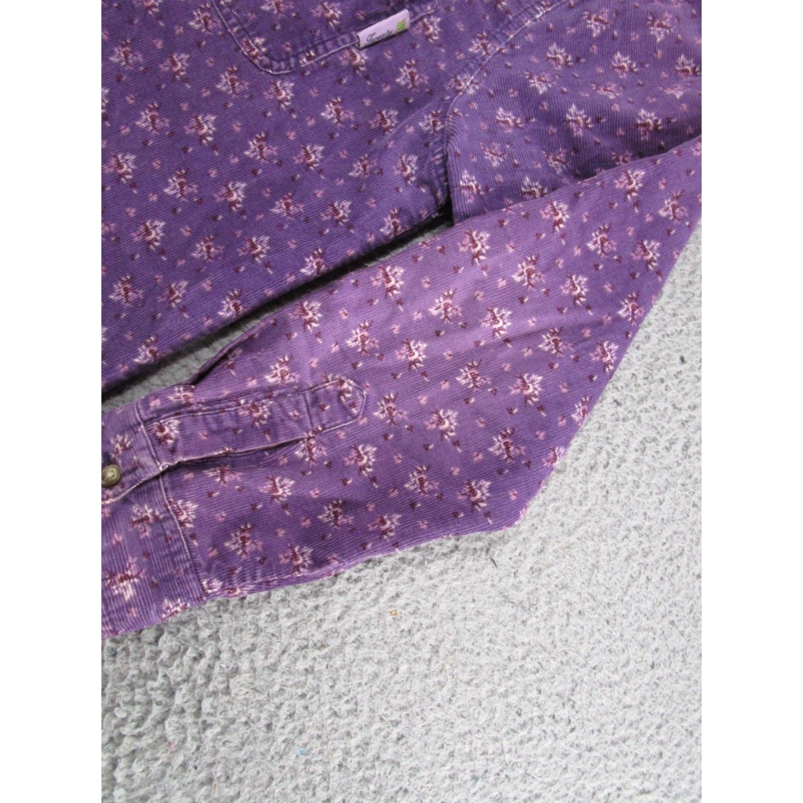 Vintage VINTAGE Looney Tunes Tweety Bird Purple Corduroy Button-Down Shirt Women's 14/16W Size XL / US 12-14 / IT 48-50 - 4 Thumbnail