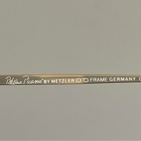Paloma Picasso Vintage Paloma Picasso Gold Oval Cat Eye Sunglasses 🇩🇪 Size ONE SIZE - 9 Thumbnail