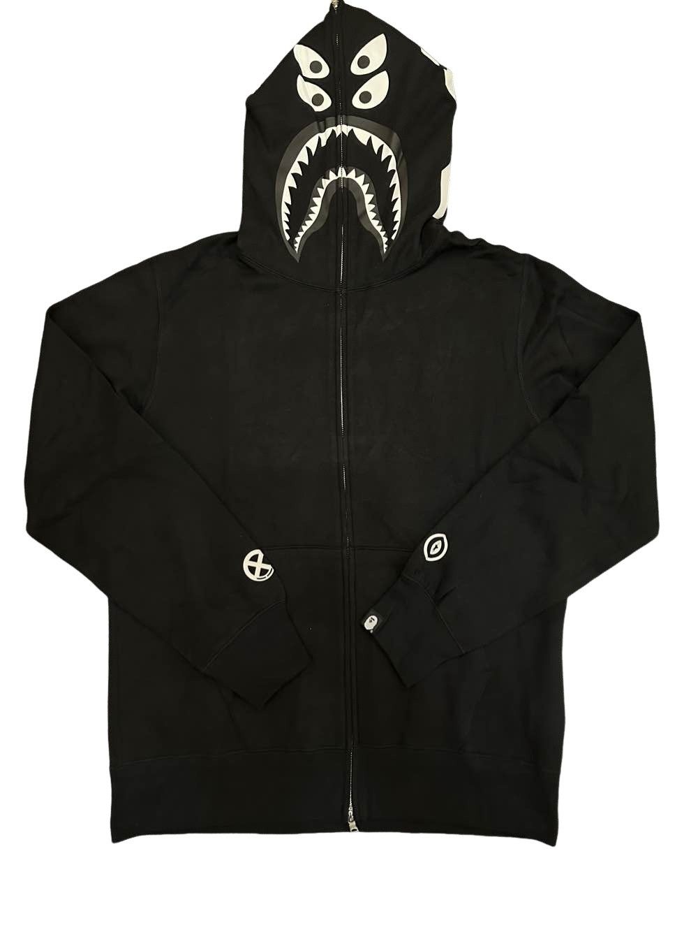 Bape Bape x Bounty Hunter Shark Hoodie | Grailed