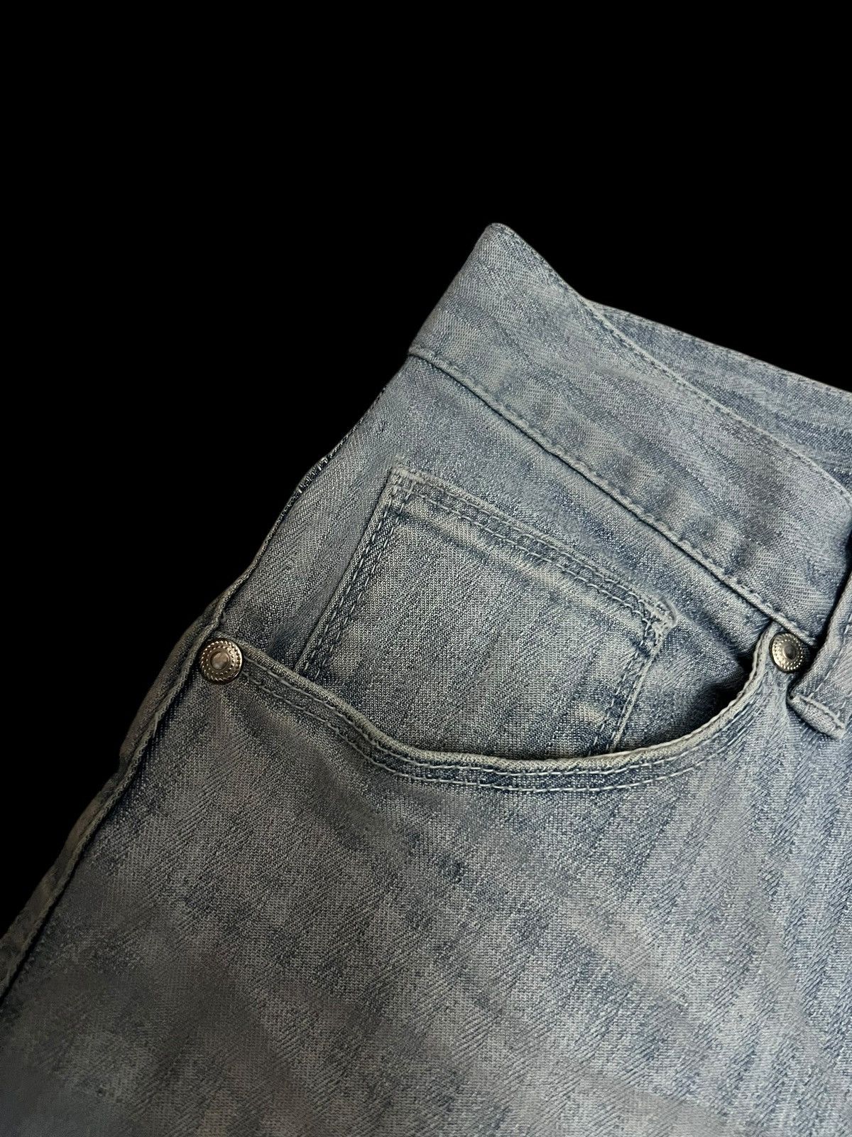 Japanese Brand Vintage Semantic Designs Hickory Distressed Jean Size US 31 - 8 Thumbnail
