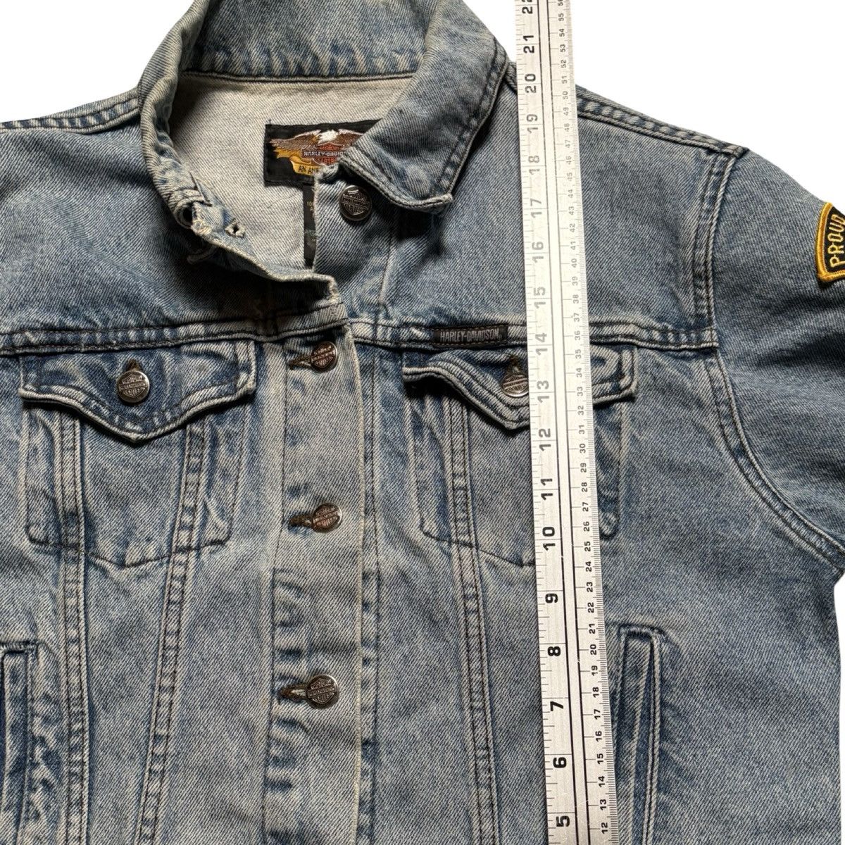 Harley Davidson Vintage Harley Davidson Light Wash Jean Jacket Women's M Size M / US 6-8 / IT 42-44 - 6 Thumbnail