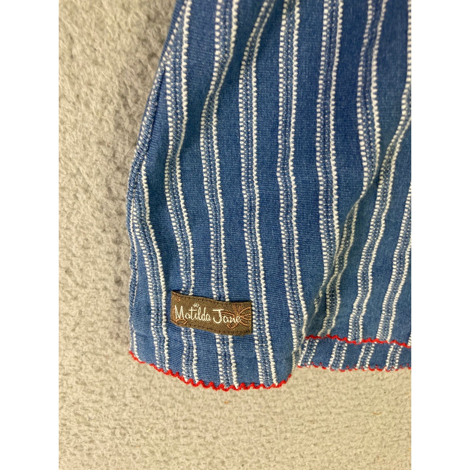 Other Matilda Jane Women's XS Blue Striped Smocked Tank Top Size XS / US 0-2 / IT 36-38 - 9 Thumbnail