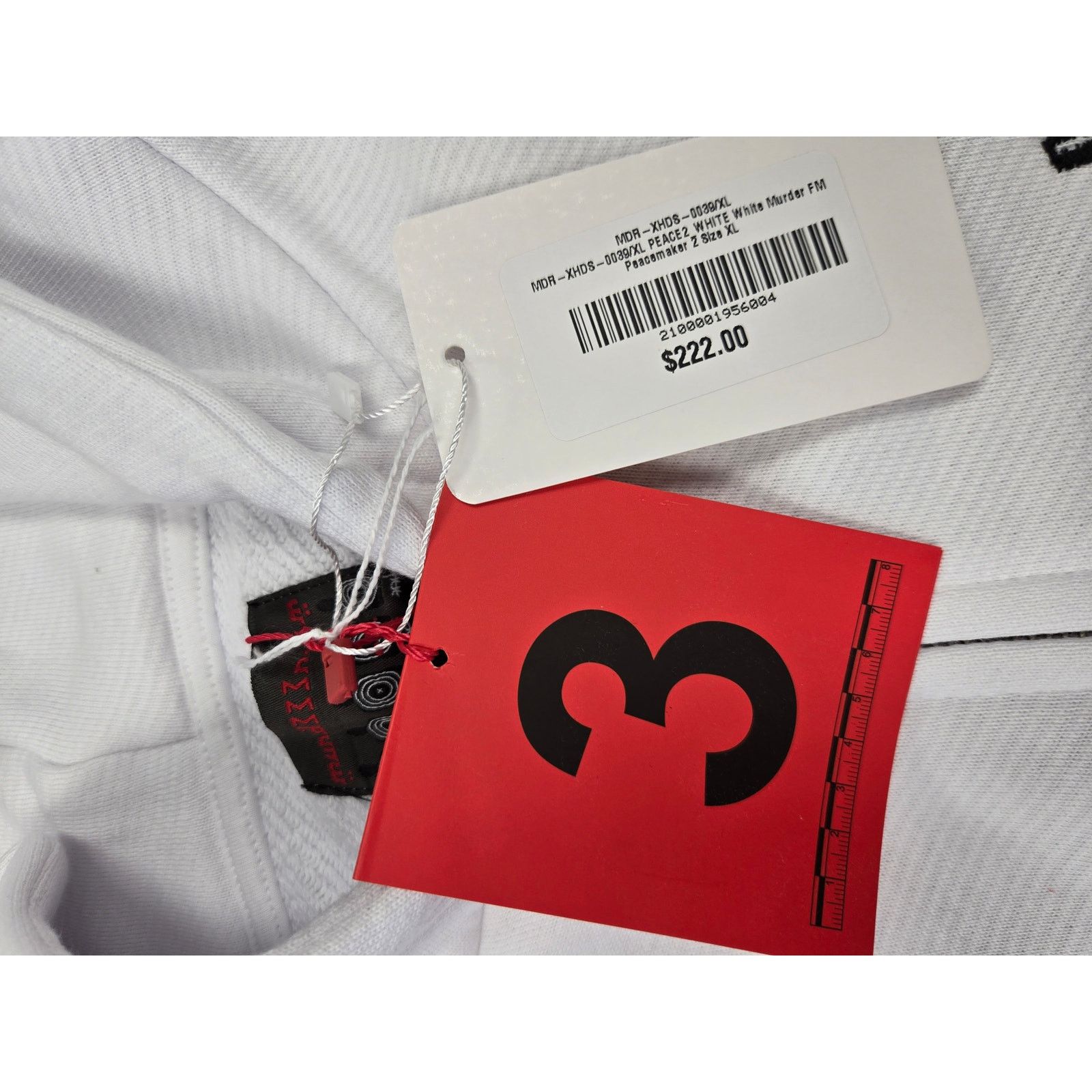 murd333r.fm Murd333r.fm Peacemaker 2 White Full Zip Hoodie Size XL NWT Size US XL / EU 56 / 4 - 7 Thumbnail
