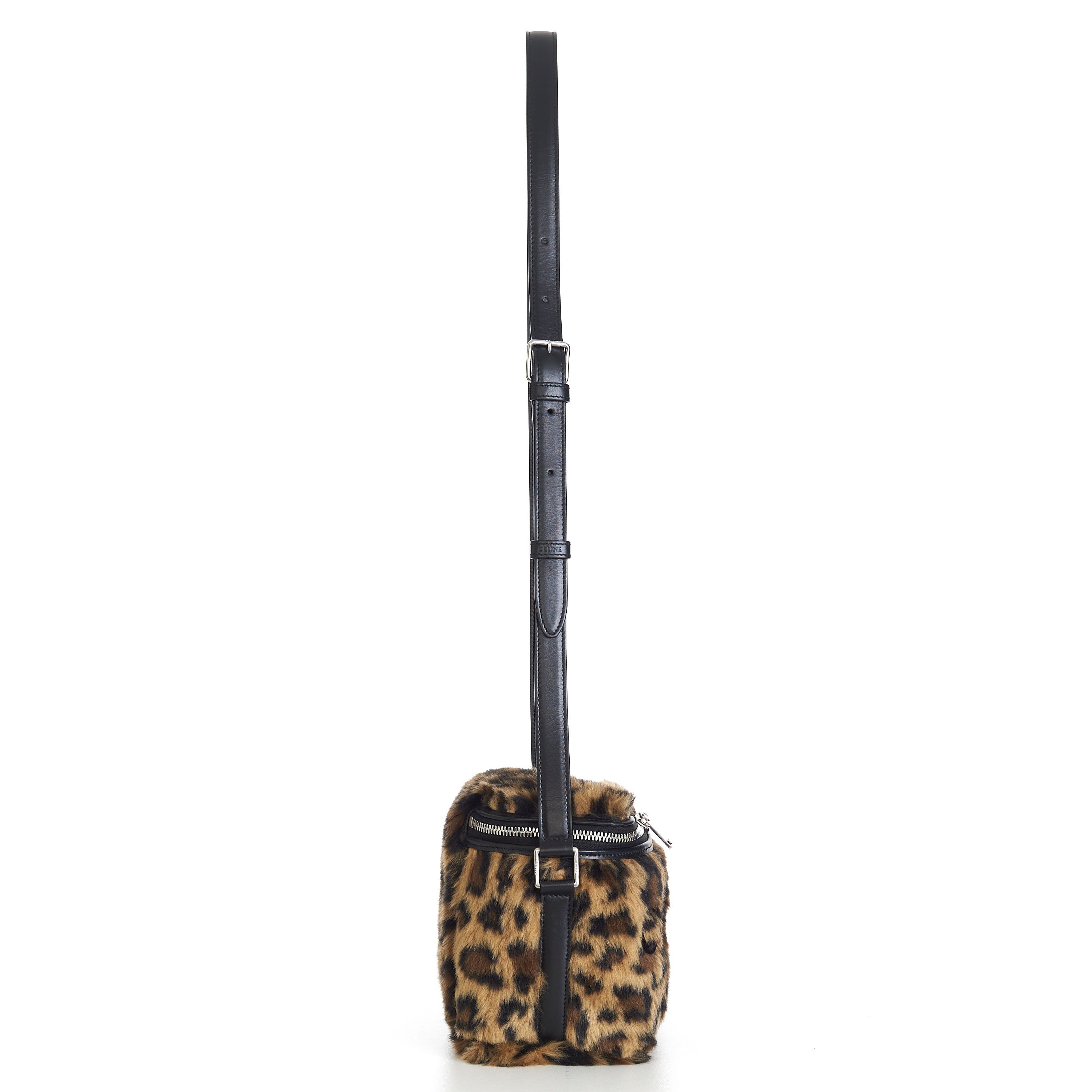 Celine Box Bag In Fluffy Leopard Textile With Celine Print Size ONE SIZE - 7 Thumbnail