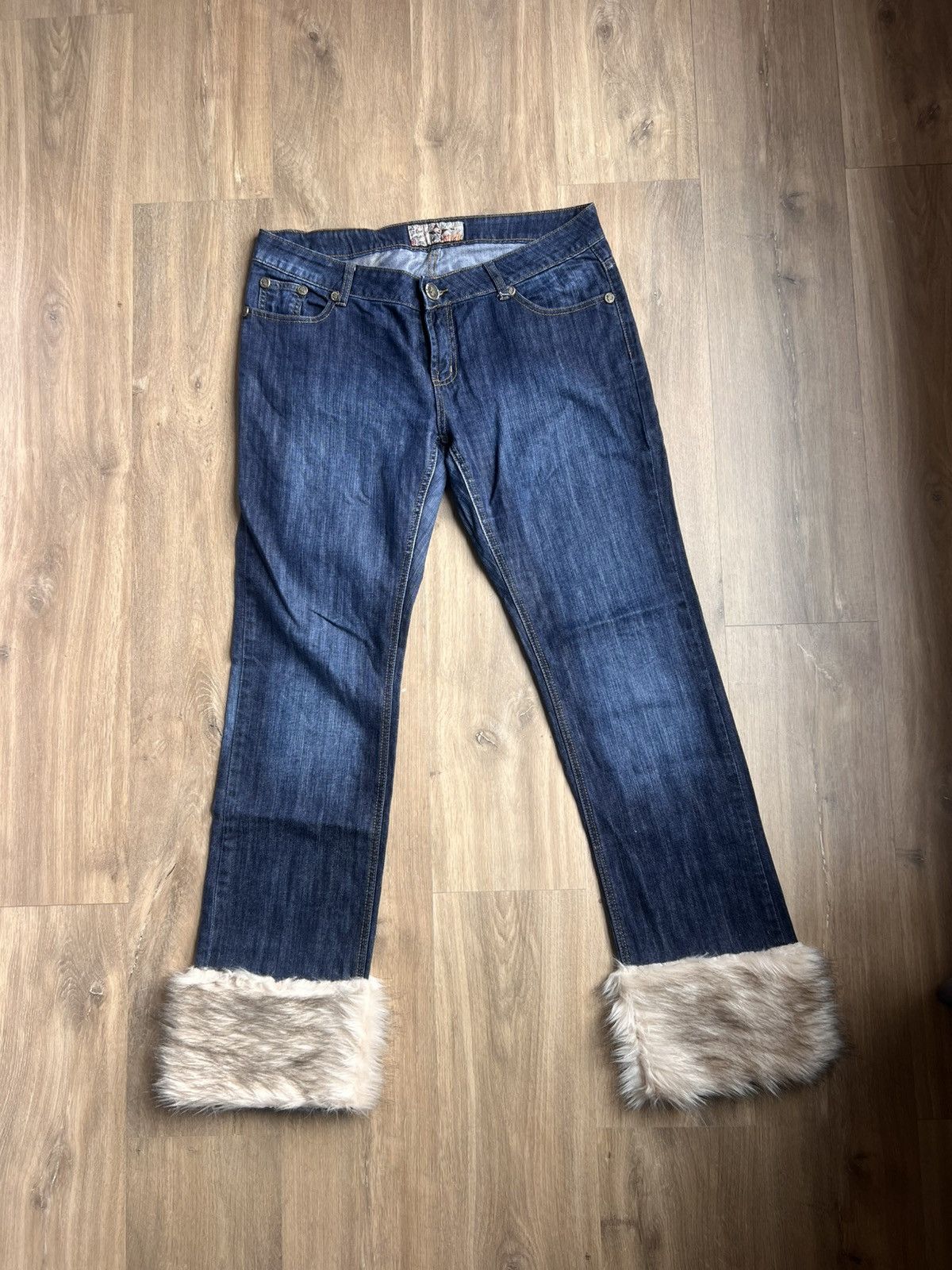 John Galliano Rare Y2K John Galliano Fur Jeans Size US 33 - 1 Thumbnail