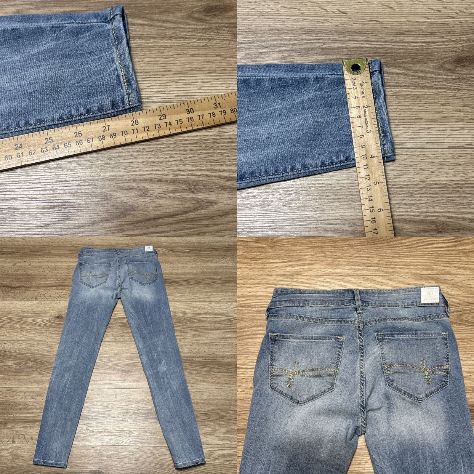 Denizen VINTAGE Levi's Denizen Women's Jeans Jegging Stretch Low Rise 5 Juniors Blue Size 27" / US 4 / IT 40 - 8 Thumbnail