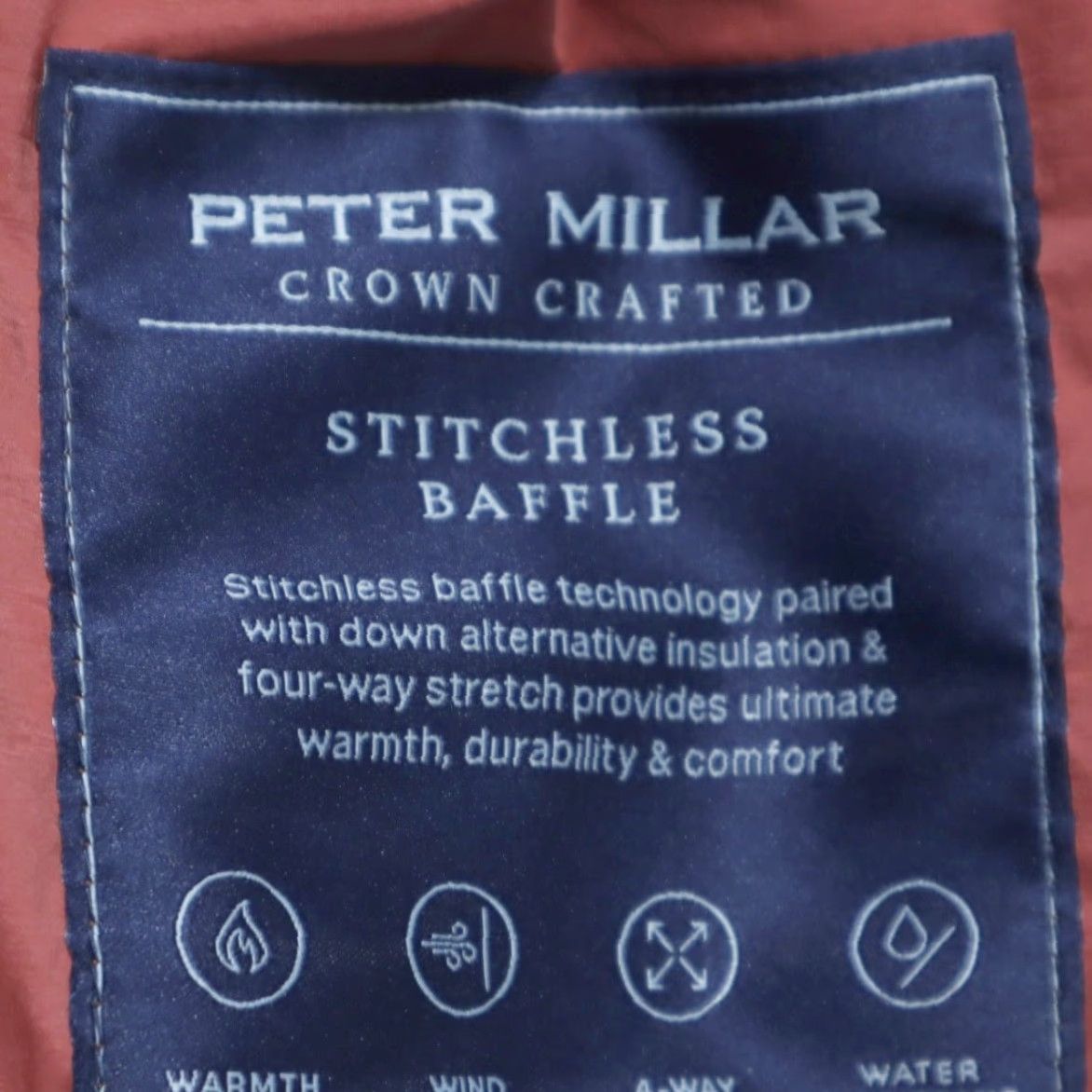 Peter Millar Peter Millar Stitchless Baffle Vest Jacket Spice Men 2XL Shirt Mock Nylon Vest Size US XXL / EU 58 / 5 - 7 Thumbnail