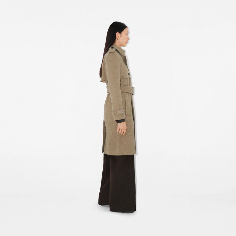 Burberry o1w1db10326 Cashmere Wrap Coat in Brown Size S / US 4 / IT 40 - 3 Thumbnail