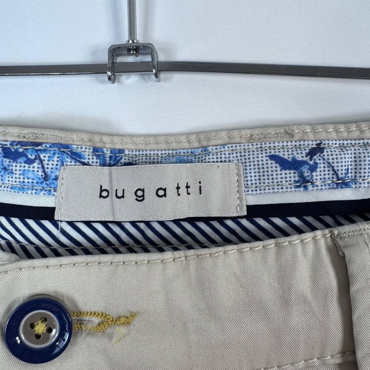 Bugatti Bugatti Mens Beige Chino Shorts Casual Smart Summer Size Xl Size US 36 / EU 52 - 3 Thumbnail