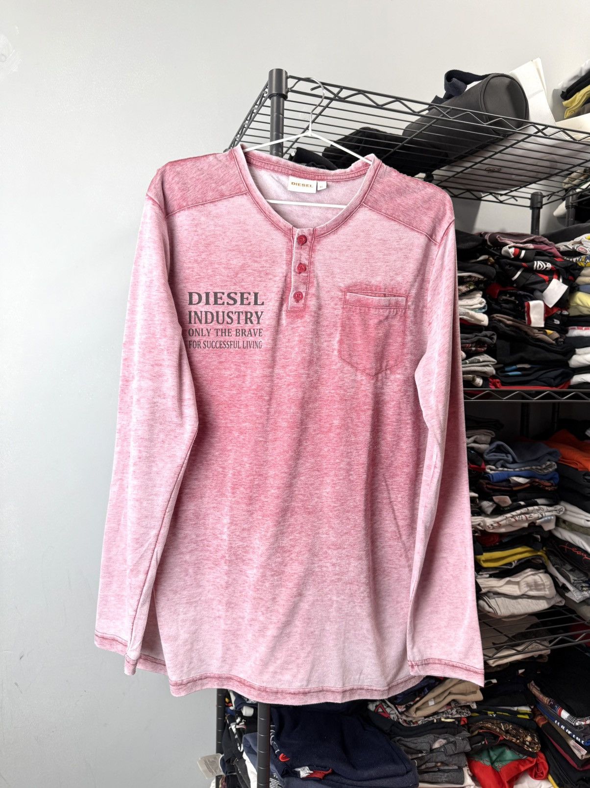 Diesel Vintage Diesel Gradient Longsleeve Archive Retro Streetwear Size US XL / EU 56 / 4 - 1 Thumbnail