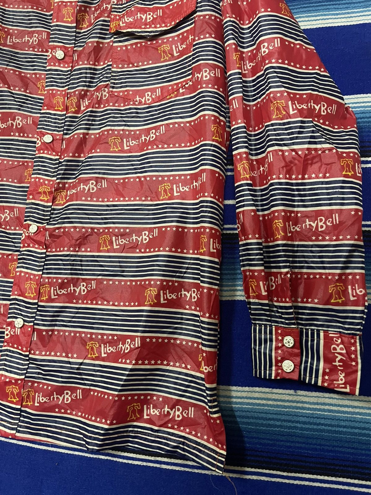 Liberty × Vintage 🔥Vintage LIBERTY BELL SKI WEAR Fullprint Button Up Shirt Size US M / EU 48-50 / 2 - 4 Thumbnail